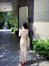 Printed Sleeveless Frills Straps Long Dresses
